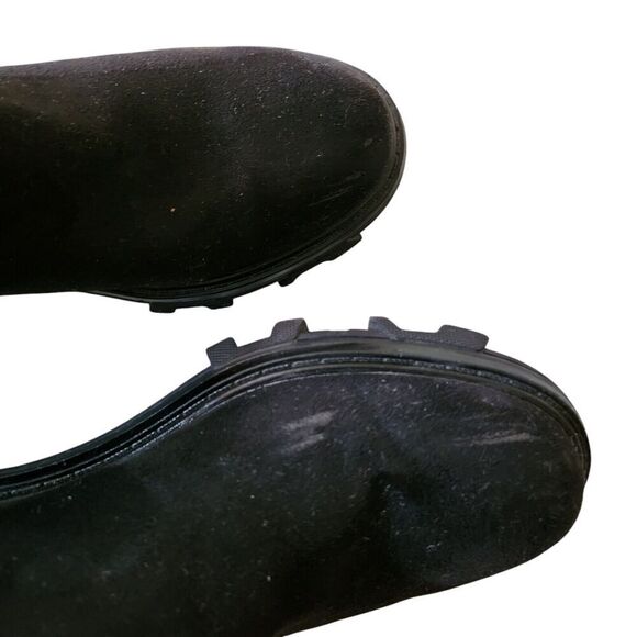 Unisa Boots Womens 7 M Black Wadi-M Ankle Booties Heels Casual Suede Zipper - Picture 8 of 8